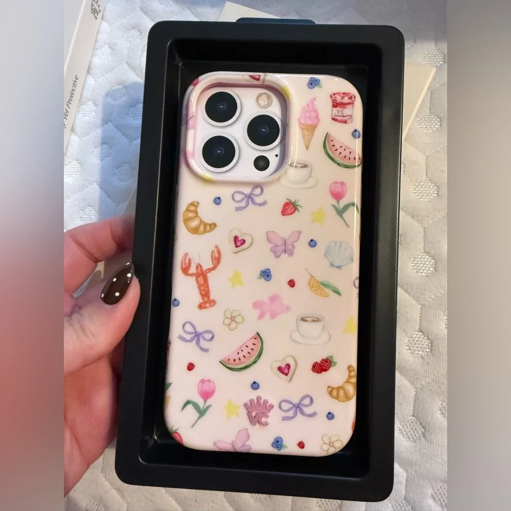 Velvet Caviar Pastel Multi-Color Cute Icons iPhone Case
